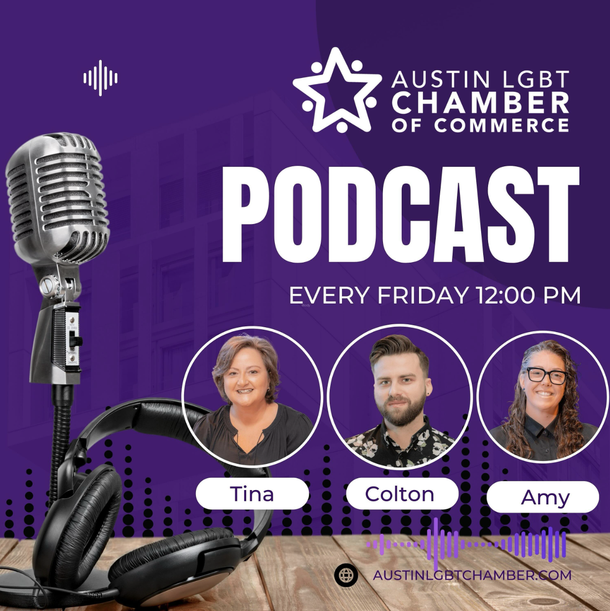 podcast cover austin lgbt chamber business queer atx